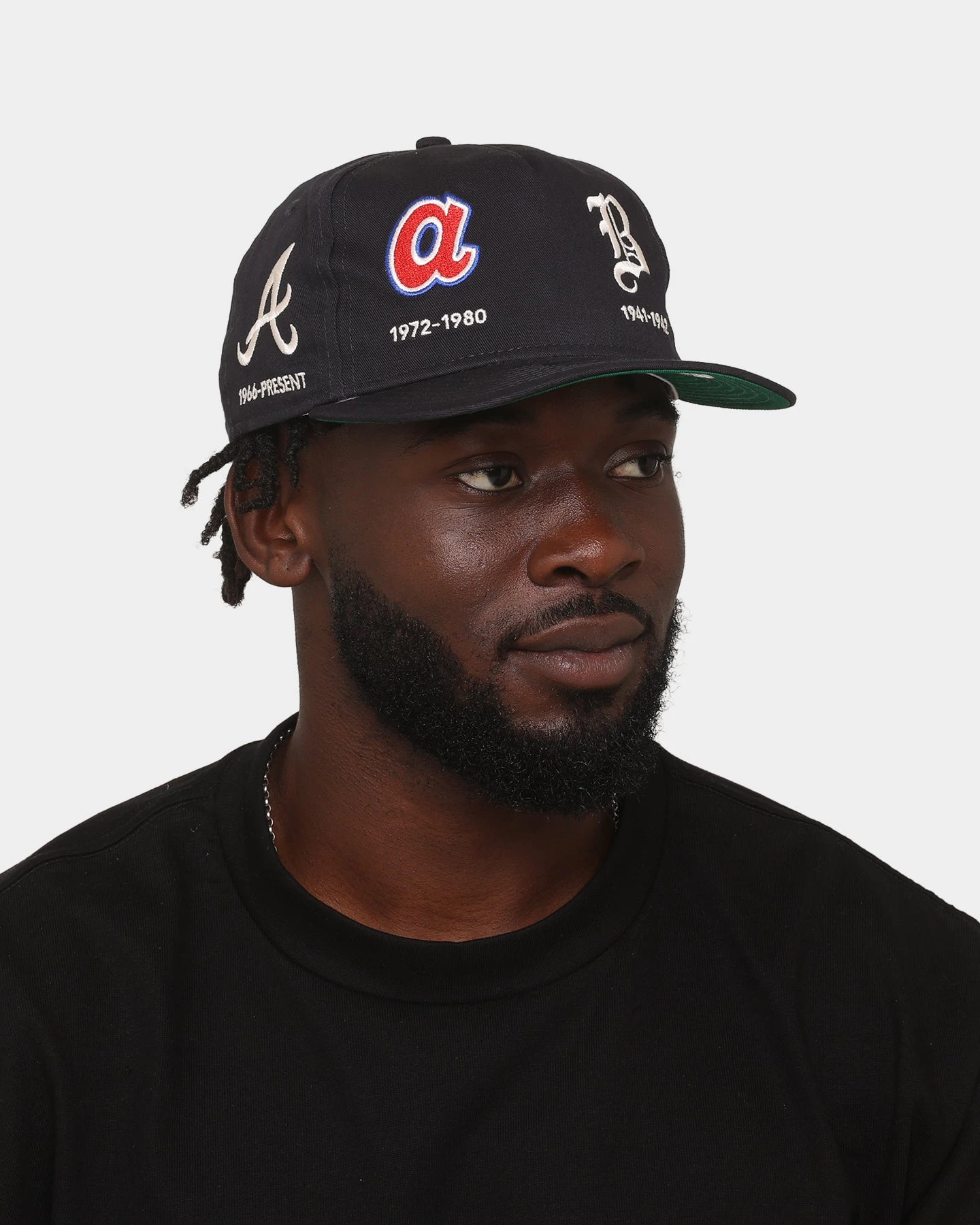 New Era Atlanta Braves 'Logo Evolution' Golfer Snapback Golfer Collection Navy New Era Atlanta Braves 'Logo Evolution' Golfer Snapback Golfer Collection Navy -Mitchell & Ness Shop 196500152643 mens 0011