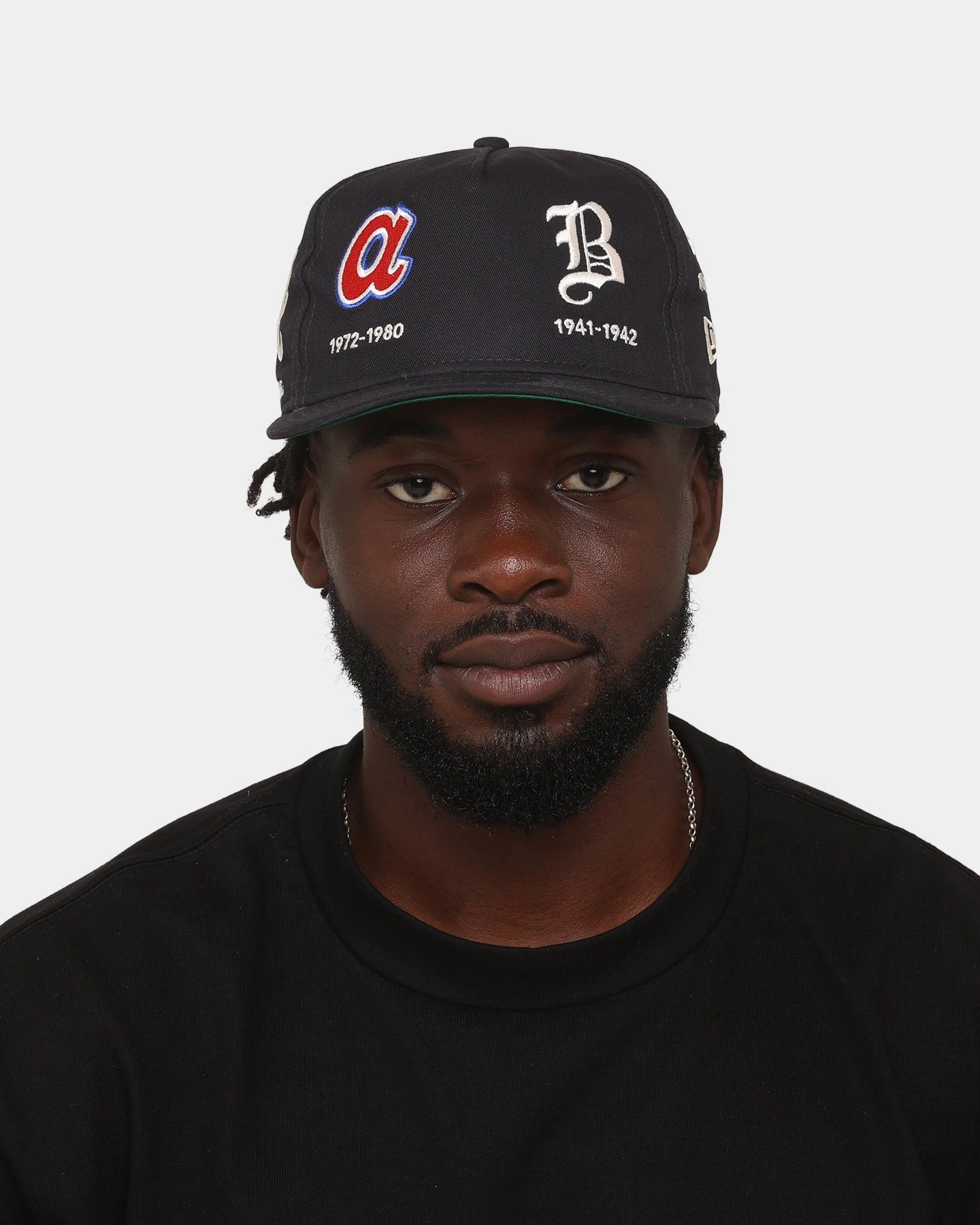 New Era Atlanta Braves 'Logo Evolution' Golfer Snapback Golfer Collection Navy New Era Atlanta Braves 'Logo Evolution' Golfer Snapback Golfer Collection Navy -Mitchell & Ness Shop 196500152643 mens 0100