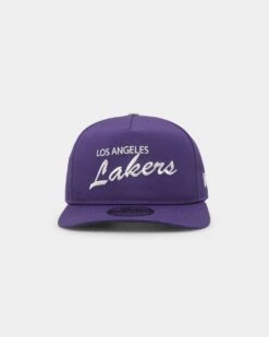 New Era Los Angeles Lakers 'OTC Chrome Prolight' Golfer Snapback Purple
