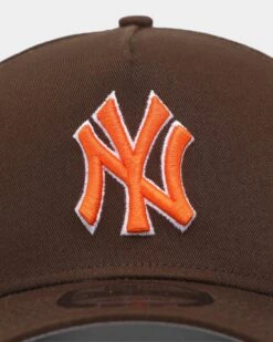 New Era New York Yankees 'Walnut Orange' 9FORTY A-Frame Snapback Brown/Orange 8 New Era New York Yankees 'Walnut Orange' 9FORTY A-Frame Snapback Brown/Orange -Mitchell & Ness Shop 196501050160 default 0050