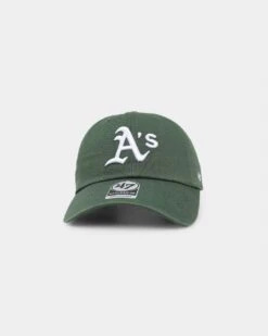 '47 BRAND 47 Brand Oakland Athletics Clean Up Strapback Dark Green