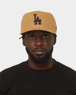 New Era Los Angeles Dodgers 9FIFTY Snapback Wheat/Black -Mitchell & Ness Shop 196819010924 mens 0100