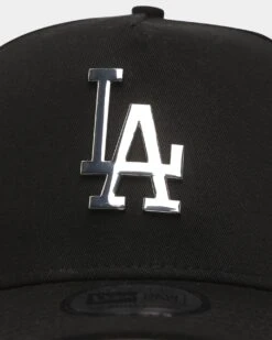 New Era Los Angeles Dodgers 'Metal Badge' 9FORTY K-Frame Snapback Black/Silver -Mitchell & Ness Shop 196819011167 default 0050