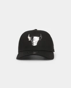 New Era Chicago Bulls 'Metal Badge' 9FORTY K-Frame Snapback Black/Silver