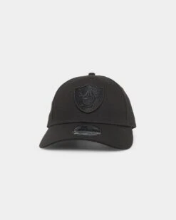 New Era Las Vegas Raiders 'Black On Black' 9FORTY Casual Strapback Black/Black
