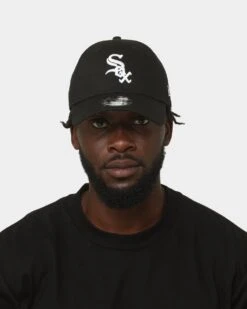 New Era Chicago White Sox 9FORTY Casual Strapback Black/White -Mitchell & Ness Shop 196819011709 mens 0012