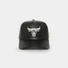 New Era Chicago Bulls 'PU Leather' 9FORTY K-Frame Strapback Black/White -Mitchell & Ness Shop 196819075091 default 0010