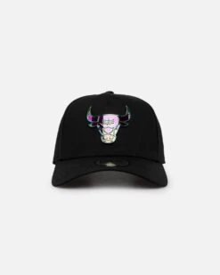 New Era Chicago Bulls 'Metal Badge' 9FORTY K-Frame Snapback Black/Iridescent