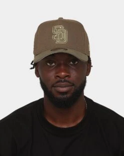 New Era San Diego Padres 'Mixed Olives' World Series 9FORTY A-Frame Snapback Mixed Olives -Mitchell & Ness Shop 196821257553 mens 0100
