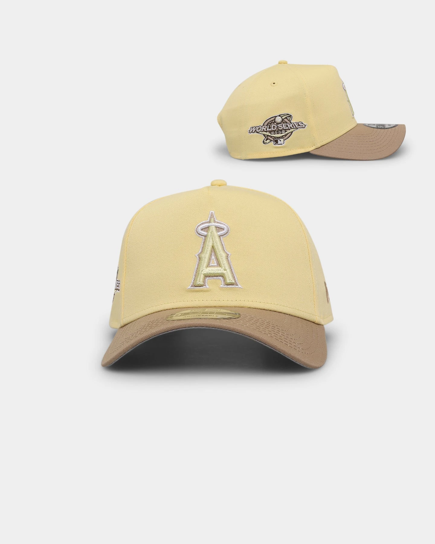 New Era Los Angeles Angels 'Butter Popcorn' 9FORTY A-Frame Snapback Yellow New Era Los Angeles Angels 'Butter Popcorn' 9FORTY A-Frame Snapback Yellow -Mitchell & Ness Shop 196821280445 default 0010