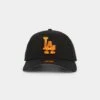 New Era Los Angeles Dodgers 'Crystal Badge' 9FORTY A-Frame Snapback Black/Orange -Mitchell & Ness Shop 196995068306 default 0010