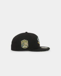 New Era Oakland Athletics 'Camo Underbrim' 59FIFTY Fitted Black -Mitchell & Ness Shop 196996188232 default 0030