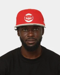 New Era Chicago Cubs 'Cherry Chrome Ice' 59FIFTY Fitted Red/White/Blue -Mitchell & Ness Shop 196996191478 mens 0012
