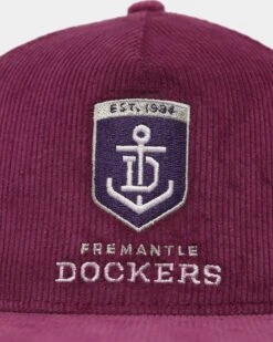 New Era Fremantle Dockers 'AFL 2023 Team Corduroy' Golfer Snapback Purple -Mitchell & Ness Shop 196997002223 default 0050