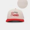 New Era Chicago Bulls 'Chrome Corduroy Throwback Script' Golfer Snapback Chrome White 1 New Era Chicago Bulls 'Chrome Corduroy Throwback Script' Golfer Snapback Chrome White -Mitchell & Ness Shop 197215840184 default 0010