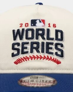 New Era Chicago Cubs '2010's World Series Through The Decades' 2016 World Series Golfer Snapback Chrome White -Mitchell & Ness Shop 197371110145 default 0050