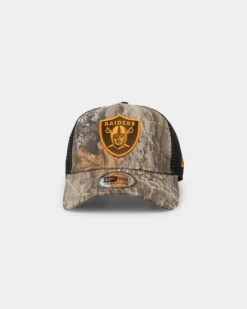 New Era Las Vegas Raiders 'Real Tree Twist' 9FORTY K-Frame Trucker Snapback Realtree Edge