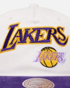 Mitchell & Ness Los Angeles Lakers History Origin Snapback White/Purple -Mitchell & Ness Shop 197507249633 default 0060