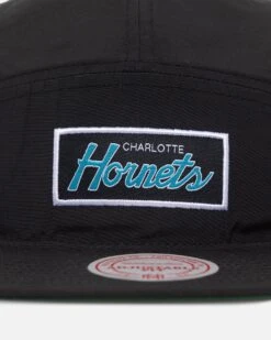 Mitchell & Ness Charlotte Hornets Team Logo Camper Strapback Black -Mitchell & Ness Shop 197507374281 default 0050
