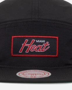 Mitchell & Ness Miami Heat Team Logo Camper Strapback Black -Mitchell & Ness Shop 197507374304 default 0050