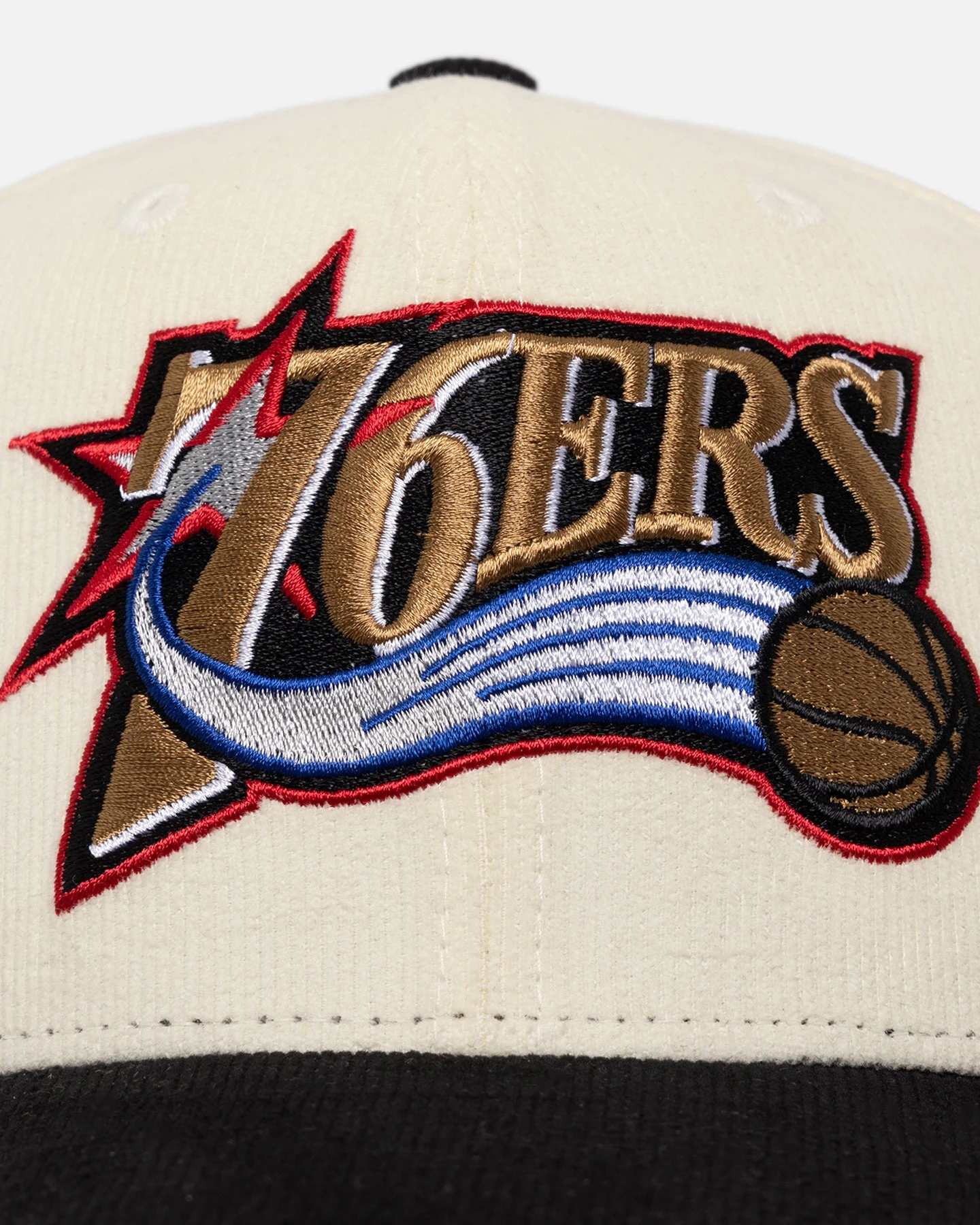 Mitchell & Ness Philadelphia 76ers Go Team Go OG Corduroy Snapback Light Cream/Black Mitchell & Ness Philadelphia 76ers Go Team Go OG Corduroy Snapback Light Cream/Black -Mitchell & Ness Shop 197507535552 default 0060