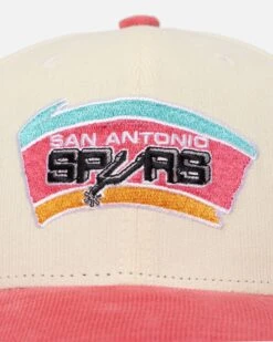 Mitchell & Ness San Antonio Spurs Go Team Go OG Corduroy Snapback Light Cream/Hot -Mitchell & Ness Shop 197507535569 default 0060