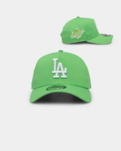 New Era Los Angeles Dodgers 9FORTY A-Frame Snapback Lime