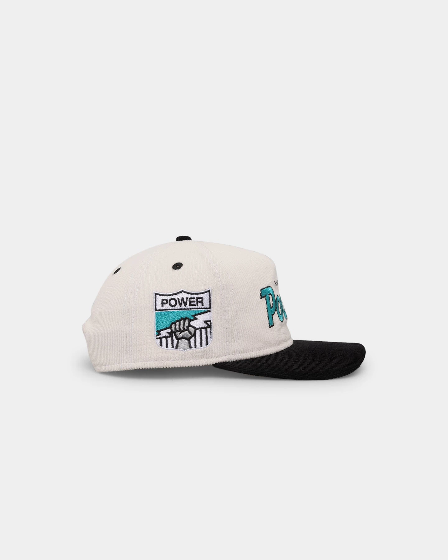 New Era Port Adelaide Power "AFL Cord Script" Golfer Snapback Chrome/OTC New Era Port Adelaide Power "AFL Cord Script" Golfer Snapback Chrome/OTC -Mitchell & Ness Shop 197707377822 default 0030