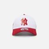 New Era New York Yankees 'Satin Blaze' 9FORTY A-Frame Snapback White/Scarlet 2 New Era New York Yankees 'Satin Blaze' 9FORTY A-Frame Snapback White/Scarlet -Mitchell & Ness Shop 197707788840 default 0010
