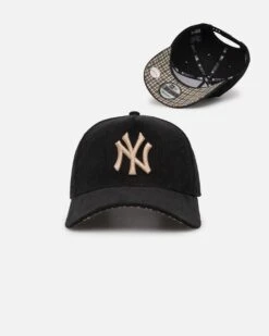 New Era New York Yankees 'Black Cord Plaid UV' 9FORTY A-Frame Snapback Black/Plaid