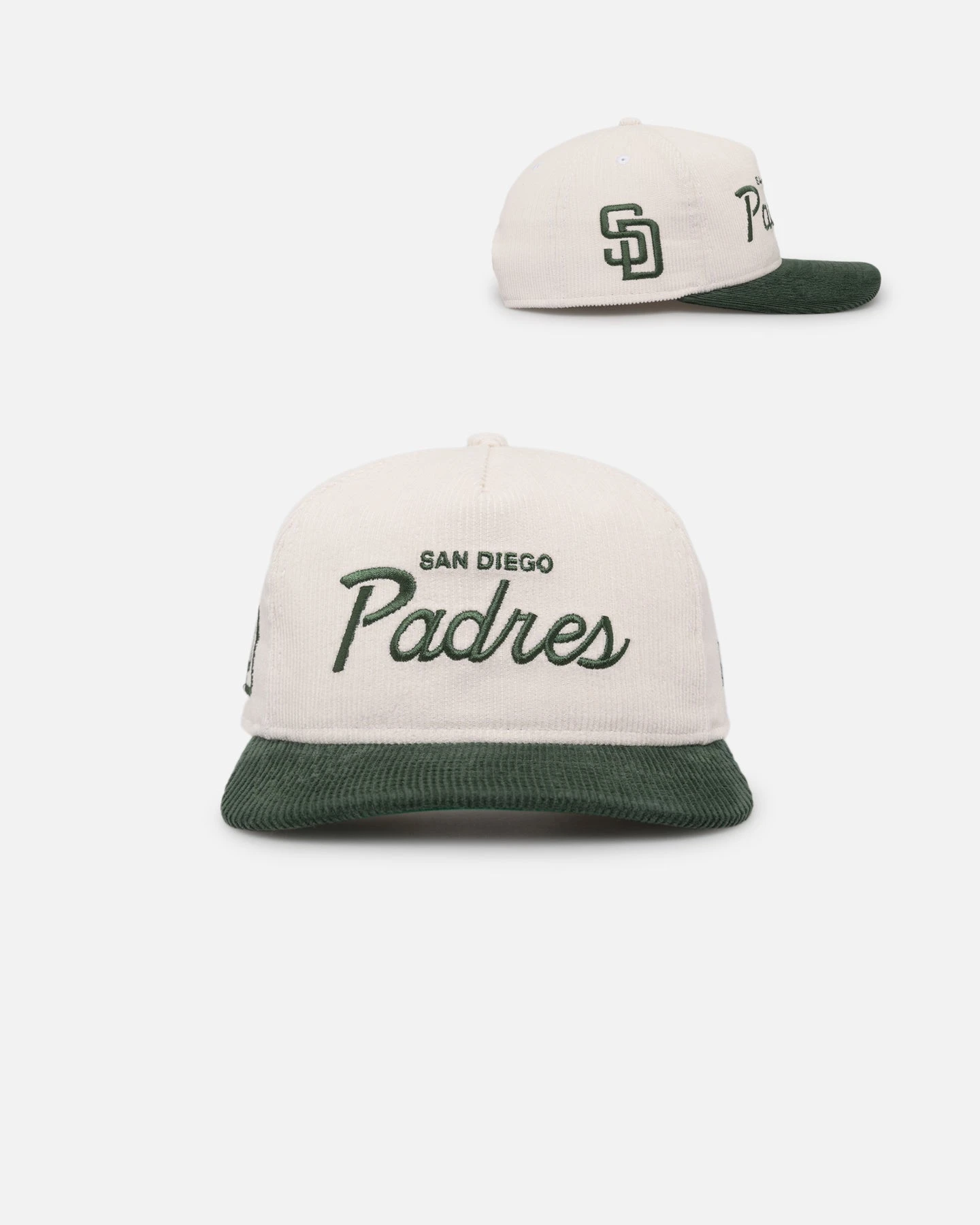 New Era San Diego Padres 'Currency Corduroy' Golfer Pre-Curved Snapback Chrome White New Era San Diego Padres 'Currency Corduroy' Golfer Pre-Curved Snapback Chrome White -Mitchell & Ness Shop 197882457395 default 0005