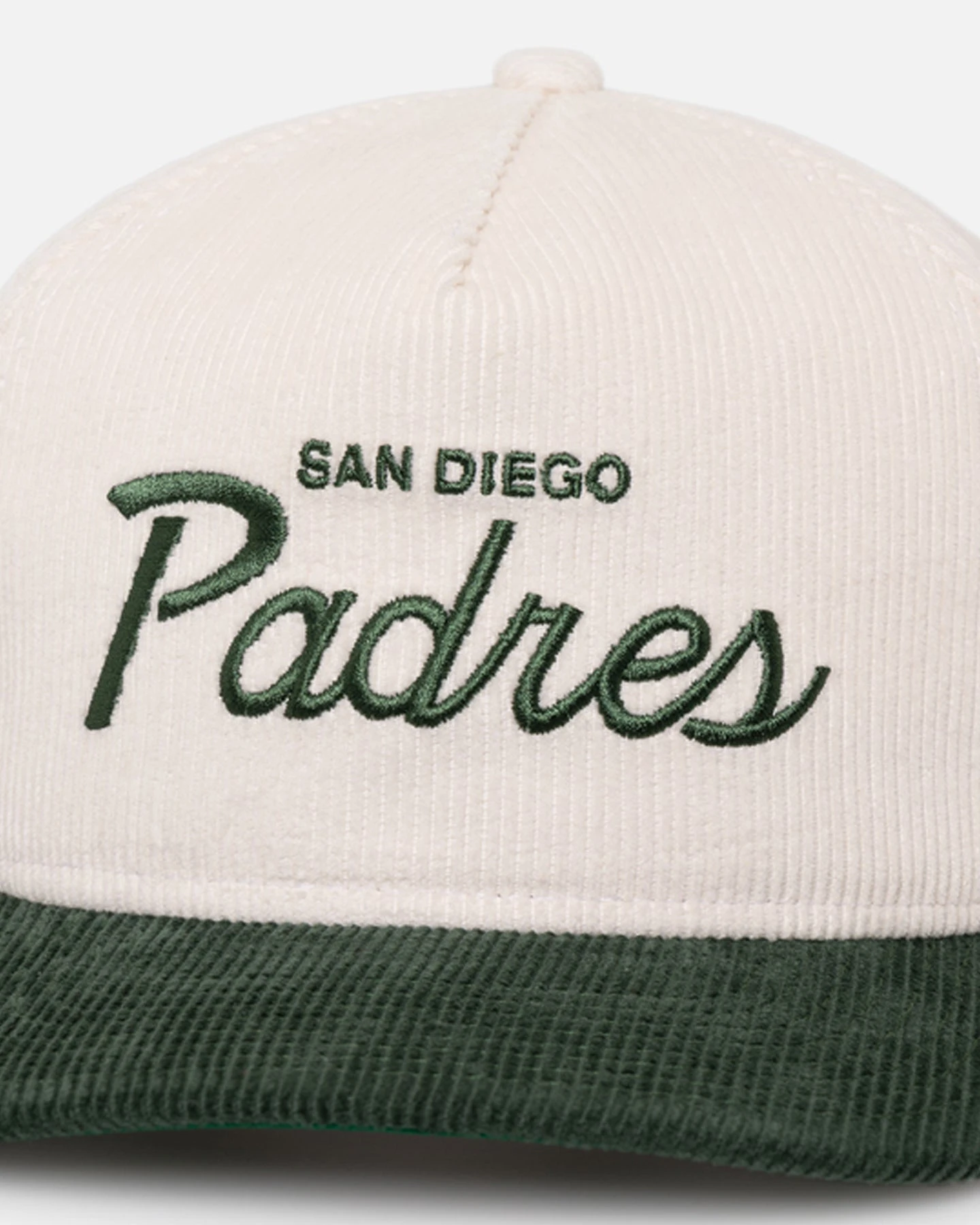 New Era San Diego Padres 'Currency Corduroy' Golfer Pre-Curved Snapback Chrome White New Era San Diego Padres 'Currency Corduroy' Golfer Pre-Curved Snapback Chrome White -Mitchell & Ness Shop 197882457395 default 0014