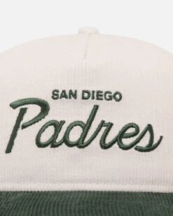 New Era San Diego Padres 'Currency Corduroy' Golfer Pre-Curved Snapback Chrome White 7 New Era San Diego Padres 'Currency Corduroy' Golfer Pre-Curved Snapback Chrome White -Mitchell & Ness Shop 197882457395 default 0050