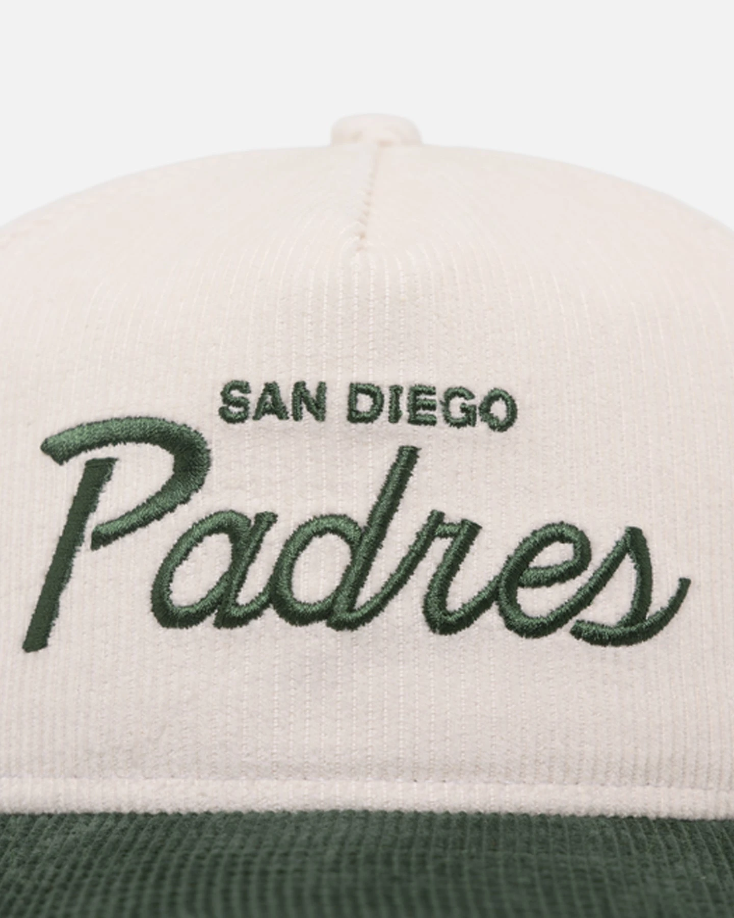 New Era San Diego Padres 'Currency Corduroy' Golfer Pre-Curved Snapback Chrome White New Era San Diego Padres 'Currency Corduroy' Golfer Pre-Curved Snapback Chrome White -Mitchell & Ness Shop 197882457395 default 0050