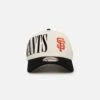 New Era San Francisco Giants 'Tall Text' 9FORTY A-Frame Snapback Chrome White/OTC -Mitchell & Ness Shop 197882781056 default 0010
