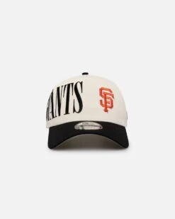 New Era San Francisco Giants 'Tall Text' 9FORTY A-Frame Snapback Chrome White/OTC