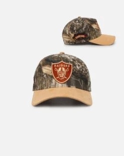 New Era Oakland Raiders 'Real Tree Tan Suede' 9FORTY A-Frame Snapback Real Tree
