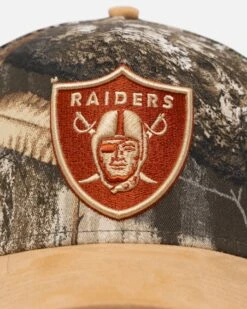 New Era Oakland Raiders 'Real Tree Tan Suede' 9FORTY A-Frame Snapback Real Tree -Mitchell & Ness Shop 197882781230 default 0050