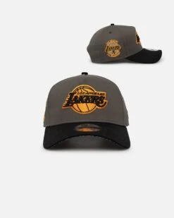 New Era Los Angeles Lakers 'Legendary Charcoal' 9FORTY A-Frame Snapback Charcoal/Black