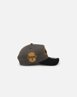 New Era Los Angeles Lakers 'Legendary Charcoal' 9FORTY A-Frame Snapback Charcoal/Black -Mitchell & Ness Shop 197882781506 default 0030