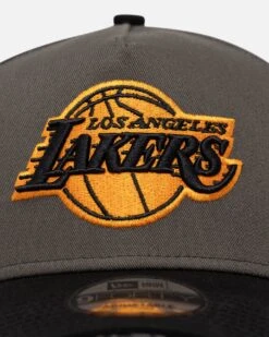 New Era Los Angeles Lakers 'Legendary Charcoal' 9FORTY A-Frame Snapback Charcoal/Black -Mitchell & Ness Shop 197882781506 default 0050