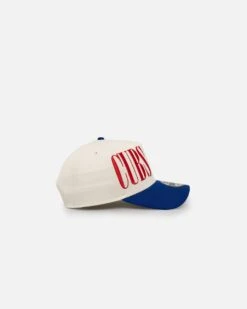New Era Chicago Cubs 'Tall Text' 9FORTY A-Frame Snapback Chrome White/OTC 4 New Era Chicago Cubs 'Tall Text' 9FORTY A-Frame Snapback Chrome White/OTC -Mitchell & Ness Shop 197882781810 default 0030