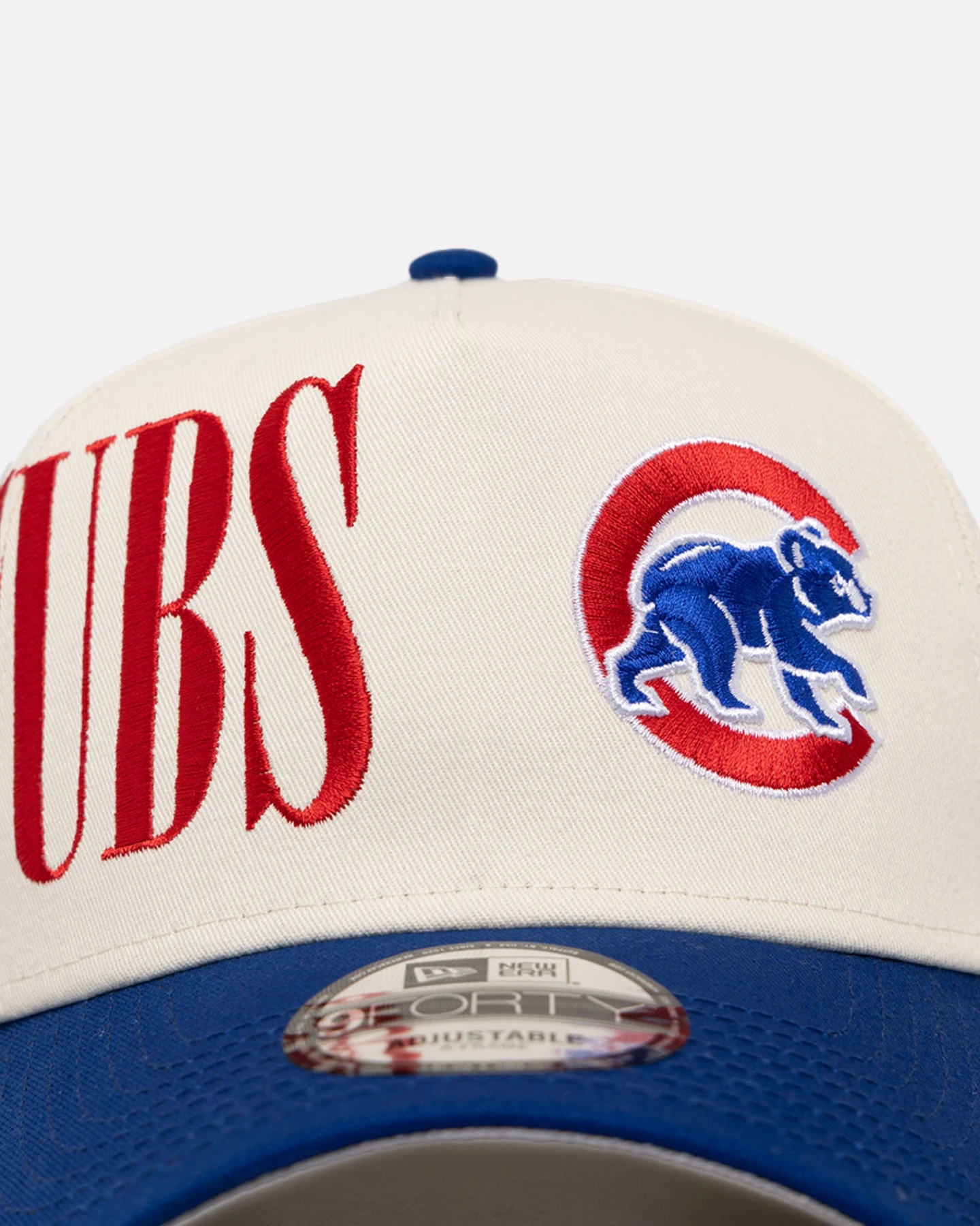 New Era Chicago Cubs 'Tall Text' 9FORTY A-Frame Snapback Chrome White/OTC New Era Chicago Cubs 'Tall Text' 9FORTY A-Frame Snapback Chrome White/OTC -Mitchell & Ness Shop 197882781810 default 0050