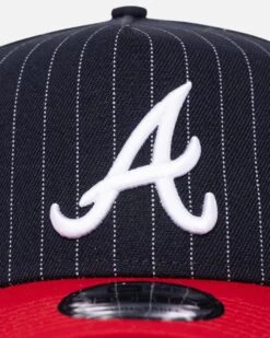 New Era Atlanta Braves '2-Tone Pinstripe' 9FORTY A-Frame Snapback Pinstripe 6 New Era Atlanta Braves '2-Tone Pinstripe' 9FORTY A-Frame Snapback Pinstripe -Mitchell & Ness Shop 197883879394 default 0050