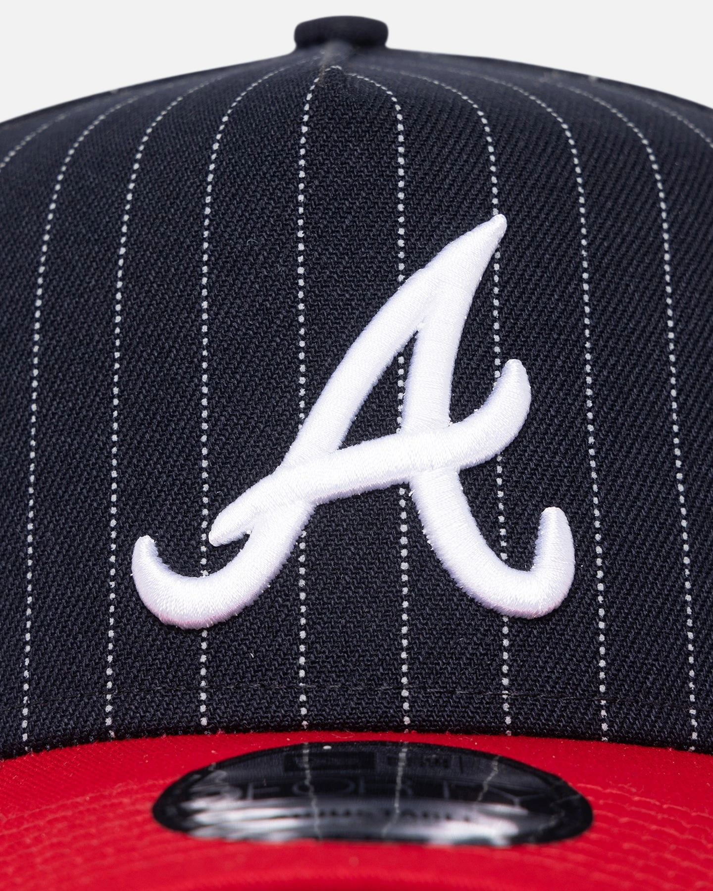 New Era Atlanta Braves '2-Tone Pinstripe' 9FORTY A-Frame Snapback Pinstripe New Era Atlanta Braves '2-Tone Pinstripe' 9FORTY A-Frame Snapback Pinstripe -Mitchell & Ness Shop 197883879394 default 0050