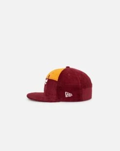 New Era Chicago Bulls 'Maroon Patchwork Corduroy' 59FIFTY Fitted Maroon/Yellow -Mitchell & Ness Shop 197883879783 default 0040