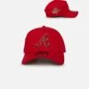 New Era Atlanta Braves 9FORTY A-Frame Snapback Scarlet/Gold