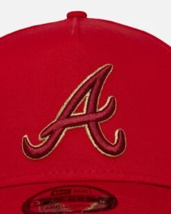 New Era Atlanta Braves 9FORTY A-Frame Snapback Scarlet/Gold -Mitchell & Ness Shop 197884651234 default 0050