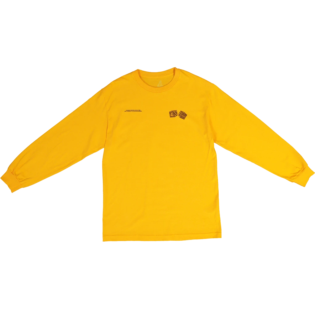 4HUNNID Roll The Dice Long Sleeve T-Shirt Mustard 4HUNNID Roll The Dice Long Sleeve T-Shirt Mustard -Mitchell & Ness Shop 400688110983 lookbuilder 501 2e06f79d b46b 4fed 9a41 319a32bcdf78