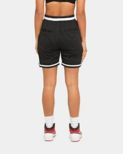 Saint Morta Men's Icon Mesh Basketball Short Black/White -Mitchell & Ness Shop 4454569097746 womens 0040